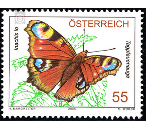 butterfly  - Austria / II. Republic of Austria 2005 - 55 Euro Cent