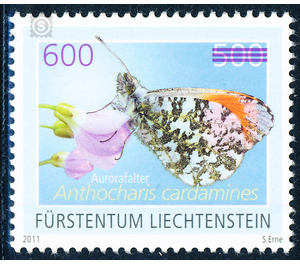 butterfly  - Liechtenstein 2012 - 600#500