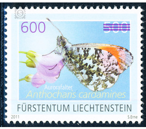 butterfly  - Liechtenstein 2012 - 600#500