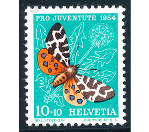 butterfly  - Switzerland 1954 - 10 Rappen