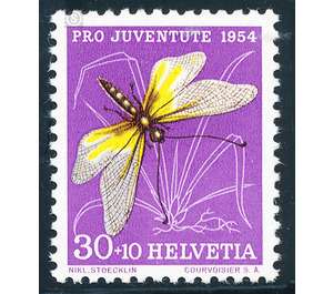 butterfly  - Switzerland 1954 - 30 Rappen