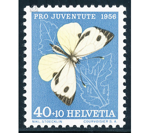 butterfly  - Switzerland 1956 - 40 Rappen