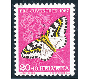 butterfly  - Switzerland 1957 - 20 Rappen