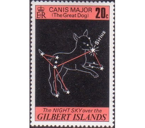 Canis Major with Sirius. - Micronesia / Gilbert Islands 1978 - 20