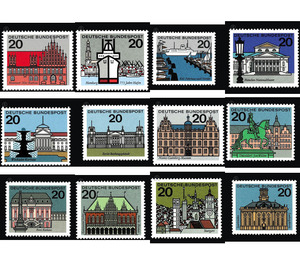 Capital cities of the Federal Republic of Germany  - Germany / Federal Republic of Germany 1964 Set