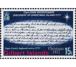 Capt. Cook's logbook entry - Micronesia / Gilbert Islands 1977 - 15