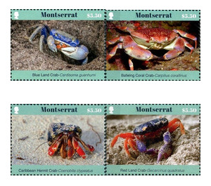 Caribbean Crabs - Caribbean / Montserrat 2017 Set