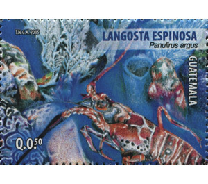 Caribbean Spiny Lobster (Panulirus argus) - Central America / Guatemala 2015 - 0.50