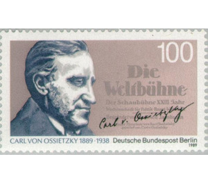 Carl Von Ossietzky (1889-1938) - Germany / Berlin 1989 - 100