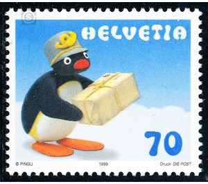 Cartoon character Pingu  - Switzerland 1999 - 70 Rappen