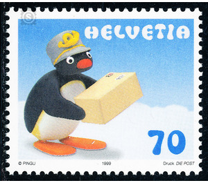 Cartoon character Pingu  - Switzerland 1999 - 70 Rappen
