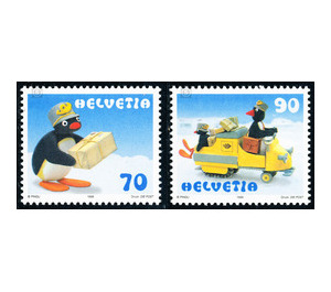 Cartoon character Pingu  - Switzerland 1999 Set