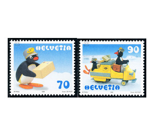 Cartoon character Pingu  - Switzerland 1999 Set