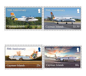 Cayman Airways, 50th Anniv. - Caribbean / Cayman Islands 2018 Set