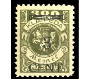 CENT. Type I on Memeledition - Germany / Old German States / Memel Territory 1923 - 3