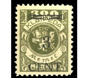 CENT. Type I on Memeledition - Germany / Old German States / Memel Territory 1923 - 3