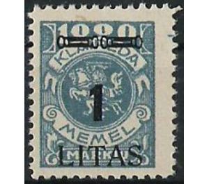 CENT. Type II on Memeledition - Germany / Old German States / Memel Territory 1923 - 1