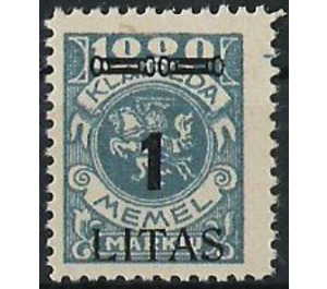 CENT. Type II on Memeledition - Germany / Old German States / Memel Territory 1923 - 1