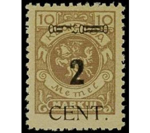 CENT. Type II on Memeledition - Germany / Old German States / Memel Territory 1923 - 2