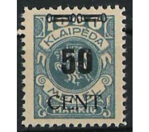 CENT. Type II on Memeledition - Germany / Old German States / Memel Territory 1923 - 50