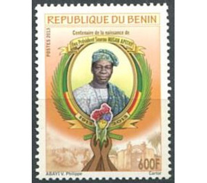 Centenary of Birth of Former President Sourou Migan Apithy - West Africa / Benin 2013 - 600