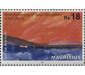 Centenary of Birth of Serge Constantin, Artist - East Africa / Mauritius 2017 - 18