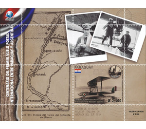 Centenary of First Flight Between Paraguay and Argentina - South America / Paraguay 2019