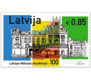 Centenary of Latvian Academy of Art - Latvia 2019 - 0.85