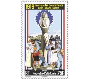 Centenary of Return of Veterans from World War I - Melanesia / New Caledonia 2019 - 75