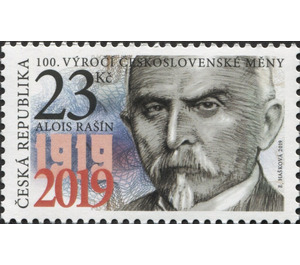 Centenary of the Czech Koruna : Alois Rašín - Czech Republic (Czechia) 2019 - 23