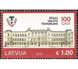 Centenary of the Riga State Technical School - Latvia 2020 - 1