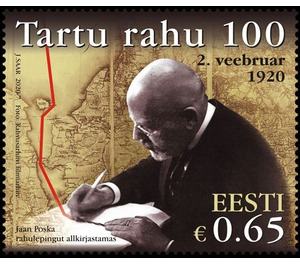 Centenary of the Treaty of Tartu - Estonia 2020 - 0.65