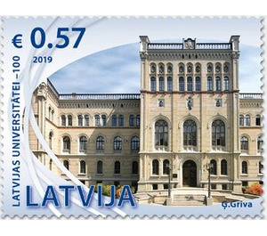 Centenary of University of Latvia - Latvia 2019 - 0.57