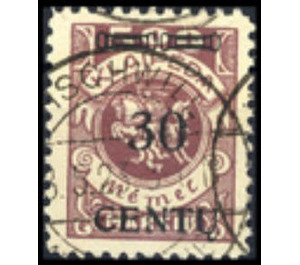 "Centu" on Memeledition - Germany / Old German States / Memel Territory 1923 - 30