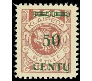 "Centu" on Memeledition - Germany / Old German States / Memel Territory 1923 - 50