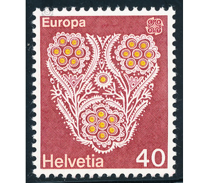 CEPT Flower Pattern  - Switzerland 1976 - 40 Rappen