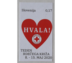 Charity stamp (Red Cross week) - Slovenia 2020 - 0.17