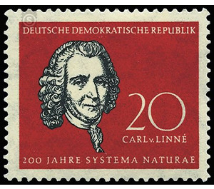 Charles Robert Darwin and Carl Linnaeus  - Germany / German Democratic Republic 1958 - 20 Pfennig