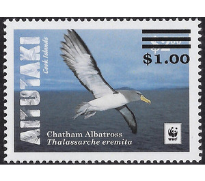 Chatham Albatross (Thalassarche eremita) - Surcharged - Aitutaki 2019 - 1