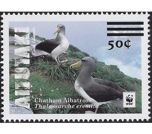 Chatham Albatross (Thalassarche eremita) - Surcharged - Aitutaki 2019 - 50