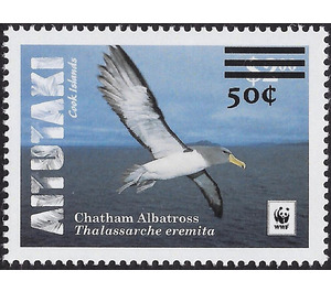 Chatham Albatross (Thalassarche eremita) - Surcharged - Aitutaki 2019 - 50