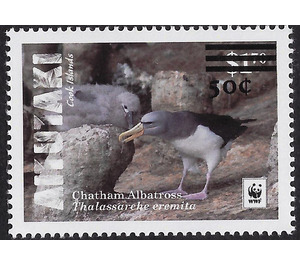 Chatham Albatross (Thalassarche eremita) - Surcharged - Aitutaki 2019 - 50