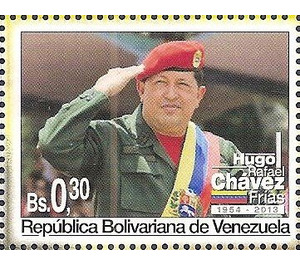 Chavez saluting - South America / Venezuela 2013 - 0.30