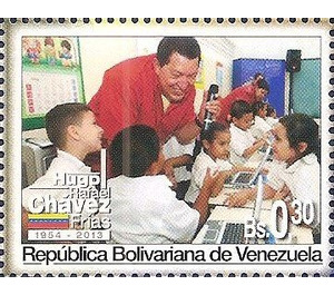 Chavez with children - South America / Venezuela 2013 - 0.30