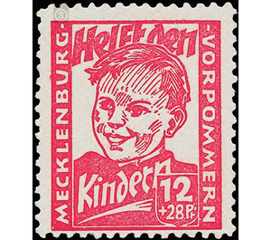 children's aid  - Germany / Sovj. occupation zones / Mecklenburg-Vorpommern 1945 - 12 Pfennig