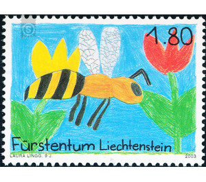 children's drawings  - Liechtenstein 2003 - 180 Rappen