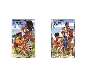 Chinese New Year 1994 - Year of the Dog - Micronesia / Nauru Set