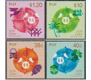 Chinese New Year 2019 - Year of the Pig - Melanesia / Fiji 2019 Set