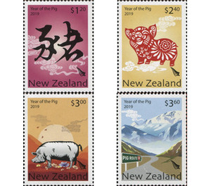 Chinese New Year (Year of The Pig) 2019 - New Zealand 2019 Set