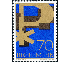 Christian symbols  - Liechtenstein 1967 - 70 Rappen